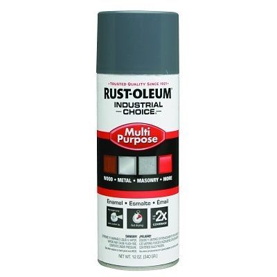 Rust-Oleum 1686830V Industrial Choice 1600 System Enamel Aerosol, 12 oz, High-Gloss Universal Gray