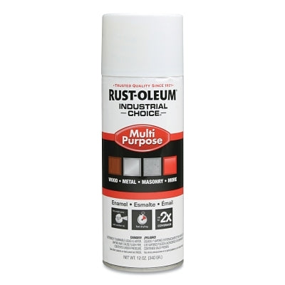Rust-Oleum 1692830V Industrial Choice 1600 System Enamel Aerosol, 12 oz, Gloss White