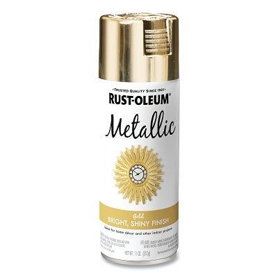 Rust-Oleum 340647 Metallic Spray Paint, 12 oz, Metallic Gold