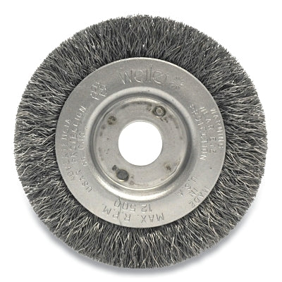 Weiler 264 Narrow Face Crimped Wire Wheel, 3 in D,.0118 Stainless Steel Wire