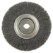 Weiler 125012 Narrow Face Crimped Wire Wheel, 10 in Dia x 3/4 in, 0.014 in, Steel, 4,000rpm
