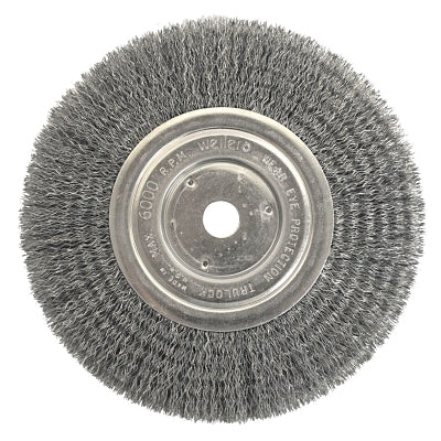 Weiler 2335 Medium-Face Crimped Wire Wheel 7 in Dia x 3/4 in W.014 in Steel Wire 6000 RPM