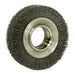 Weiler 6080 Medium-Face Crimped Wire Wheel, 6 in Dia x 1 in W,.014 in Steel Wire, 6000 RPM