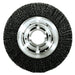 Weiler 6120 Medium-Face Crimped Wire Wheel, 8 in dia x 1 in W Face, 0.014 in Steel Wire, 4500 RPM