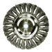 Weiler 8085 Standard Twist Knot Wire Wheel 6 in Dia x 1/2 in W.014 in Steel Wire 9000 RPM