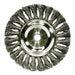 Weiler 8095 Standard Twist Knot Wire Wheel 6 in Dia x 1/2 in W.016 in Steel Wire 9000 RPM