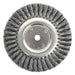 Weiler 8135 Standard Twist Knot Wire Wheel, 8 in Dia x 5/8 in W,.014 in Steel Wire, 6000 RPM