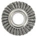 Weiler 9180 Wide Face Standard Twist Knot Wire Wheel, 6 in Dia x 1 3/8 W, 8000 RPM