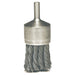 Weiler 10032 Banded Knot Wire End Brush, 1-1/8 in Dia, 0.020 in Stainless Steel Wire