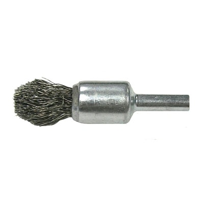Weiler 10302 Controlled Flare End Brush, Steel, 25000 RPM, 1/2 in x 0.014 in
