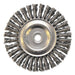 Weiler 13124 Roughneck Stringer Bead Wheel, 4 in Dia x 3/16 in W,.02 Steel, 1/2-3/8 Arbor
