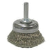Weiler 14303 Stem-Mounted Crimped Wire Cup Brush 1 3/4 in Dia006 Stainless Steel