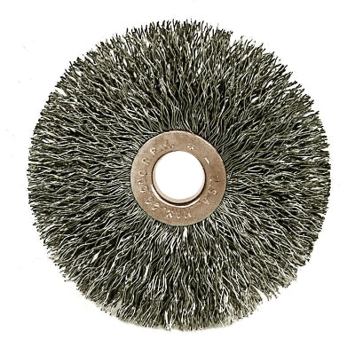 Weiler 15332 Copper Center Small Wire Wheel, 1 1/2 in Dia x 1/4 in W,.0118 Steel, 20000 RPM