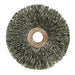 Weiler 15332 Copper Center Small Wire Wheel, 1 1/2 in Dia x 1/4 in W,.0118 Steel, 20000 RPM