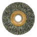 Weiler 15473 Copper Center Wire Wheel, 2 in Dia x 3/8 in W,.014 in Steel Wire, 20000 RPM