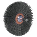 Weiler 17637 Stem-Mounted Wide Conflex Brush, 3 in dia x 1 in W Face, 0.008 in Stainless Steel Wire, 20000 RPM