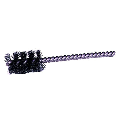 Weiler 21083 Single-Spiral Power Tube Brush, 1/2 in Dia, 0.005 in Stainless Steel Wire