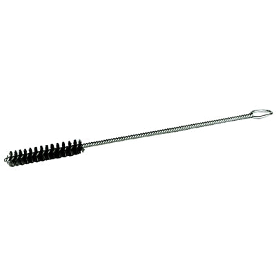 Weiler 21100 Single-Spiral Single-Stem Power Tube Brush, 1/4 in,.003 SS, 1-1/2 in B.L. (STS-1/4)