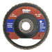 Weiler 31339 Vortec Pro Abrasive Flap Disc 4 in Angled Phenolic Back