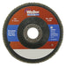 Weiler 31356 5 in Vortec Pro Abrasive Flap Disc, Angled, Phenolic Back