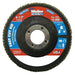 Weiler 31388 4-1/2 in Vortec Pro High Density Abrasive Flap Disc, Flat