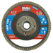 Weiler 31410 Vortec Pro Abrasive Flap Disc, 4-1/2 in x 5/8 in-11 Arbor, Flat, Phenolic Backing, 8 oz