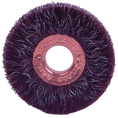 Weiler 35070 Polyflex Small Diameter Wire Wheel, 2 in Dia x 1/4 in W,.014 Steel, 20000 RPM