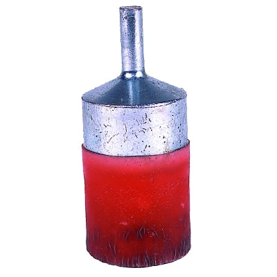 Weiler 35340 Polyflex Crimped Wire Hollow End Brush, Steel, 1/2 in x 0.0104 in, 18000 RPM