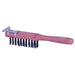 Weiler 44069 Heavy-Duty Scratch Brush w/ Scraper, 11.5 in, 4X11 Rows,Steel Wire, Curved Wood