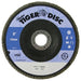Weiler 50649 Tiger Disc Abrasive Flap Disc, 6 in, 40 Grit, 7/8 in Arbor, 10200 RPM