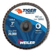 Weiler 50953 3 in Bobcat Mini Abrasive Flap Disc, Conical (Type 29), Type R Mount, 60Z