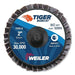 Weiler 50959 Bobcat Mini Abrasive Flap Disc 2 in Flat (Type 27) Type R Mount 80Z