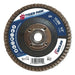 Weiler 51114 Tiger Paw Coated Abrasive Flap Disc, 4-1/2 in, 60 Grit, 5/8 in-11, 13000 RPM, Type 27
