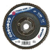 Weiler 51166 Tiger Paw Super High Density Flap Disc, 4-1/2 in dia, 60 Grit, 5/8 in-11 Arbor, 12000 RPM, Type 27 Flat