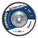 Weiler 51168 Tiger Paw Super High Density Flap Disc, 7 in dia, 40 Grit, 5/8 in-11 Arbor, 8600 RPM, Type 27 Flat