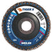 Weiler 51223 4-1/2 in Tiger X Flap Disc Flat Phenolic Backing 40 Grit Zirconia 7/8 in Arbor