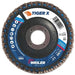 Weiler 51224 4-1/2 in Tiger X Flap Disc Flat Phenolic Backing 60 Grit Zirconia 7/8 in Arbor
