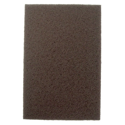 Weiler 51454 Non-Woven Hand Pad, 9 in x 6 in, Brown, Aluminum Oxide, Brown, Heavy-Duty
