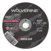 Weiler 56062 Wolverine Type 1 Cut-Off Wheel, 3 in Dia x 0.035 in Thick, 3/8 in Arbor Hole, A60T