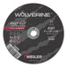 Weiler 56099 Wolverine Cut-Off Wheel, Type 1, AO, 4 in dia x 1/4 in Arbor x 0.035 in Thick, 60T, 50 EA/BX