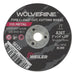 Weiler 56131 Portable Snagging Wheel, 2 in Dia, 1/4 in Thick, 36 Grit Aluminum Oxide