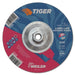Weiler 57124 Tiger AO Grinding Wheel, 7 in dia x 1/4 in Thick, 5/8 in-11 UNC Arbor, A24R, Type 27
