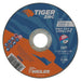 Weiler 58000 Tiger Zirc Type 1 Cut-Off Wheel, 4-1/2 in Dia x 0.045 in Thick, 7/8 in Arbor Hole, 25 Pack