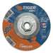 Weiler 58054 Tiger Zirc Type 27 Cut/Grind Combo Wheel, 6 in dia x 1/8 in Thick, 5/8 in-11 dia Arbor, Z30T