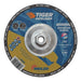 Weiler 58094 Tiger Pipeliner Grinding Wheel, 7 in dia x 1/8 in Thick x 5/8 in-11 Hub, Z30T, Type 27