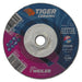 Weiler 58326 Tiger Grinding Wheel, 4-1/2 in dia x 1/4 in Thick x 5/8 in-11 Arbor, 24 Grit, Ceramic Alumina, Type 27, 10 EA/BX