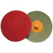 Weiler 60172 Plastic Button Style Blending Disc, Ceramic, 2 in Dia, 80 Grit