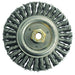Weiler 79804 Dually Stringer Bead Wheel, 6 in dia x 1/2 in Face W x 5/8 in-11 UNC x 0.023 in, 12500 RPM, 5 EA/BX