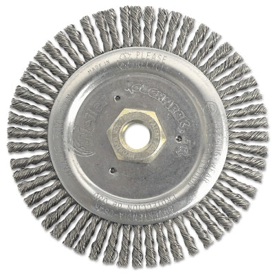 Weiler 79805 Dually Stringer Bead Wheel 6 in dia x 3/16 in Face W x 5/8 in-11 UNC x 0.020 in 12500 RPM 1 EA/EA