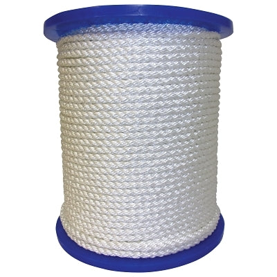 Orion Ropeworks 53016000600 Twisted Nylon Ropes, 1/2 in x 600 ft, Nylon, White